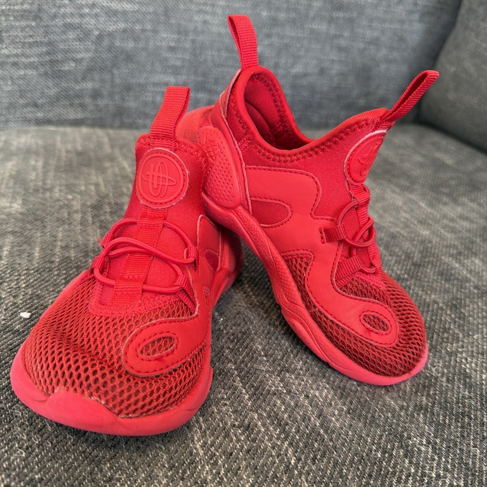 Pull on Bungee Laces Nike Toddler Childs CD9274-600 Red Size 9C